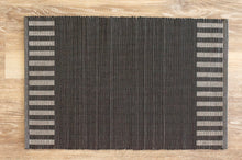 Load image into Gallery viewer, Kalum Black Striped Placemat - Set of 2