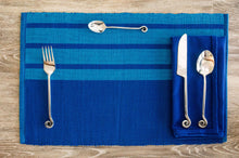 Load image into Gallery viewer, Marine Striped Placemat - Set of 2