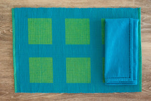 Triton Blue and Green Placemats - Set of 2